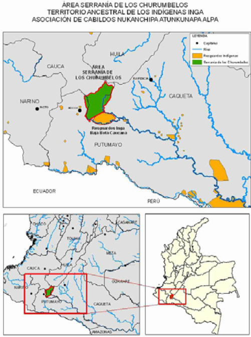 Ubicación geográfica de la Baja Bota Caucana.