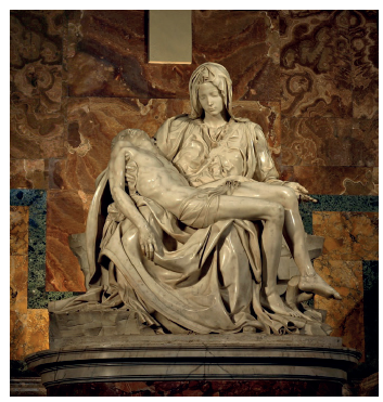 Pietà (1498/99), de Miguel Ángel Buonarroti