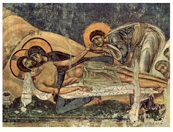 "Threnos" o "La lamentación por la muerte de Cristo" (1164), de Meister von Nerezi