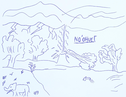 Dibujo de estudiante de la escuela secundaria de gestión aborigen