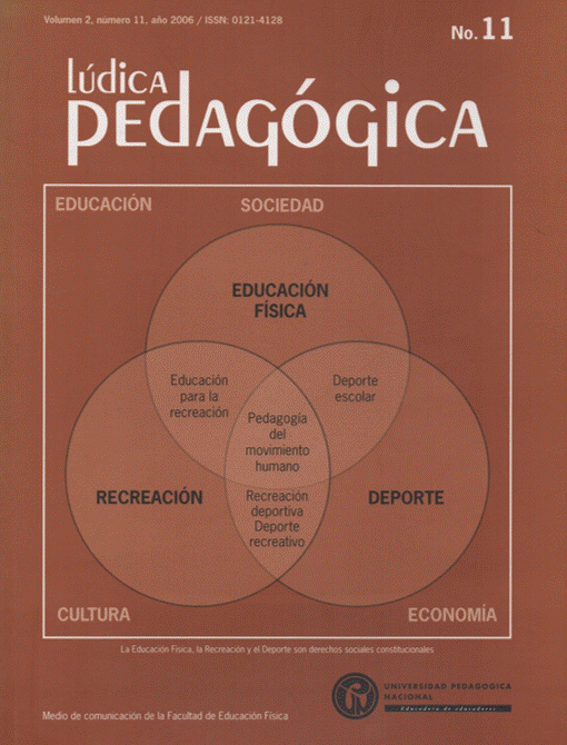 					Ver Vol. 2 Núm. 11 (2006): Lúdica Pedagógica (ene-jun)
				